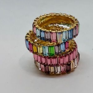 BLING💎BOX 14k Gold Plate EternityRhinestone Ring